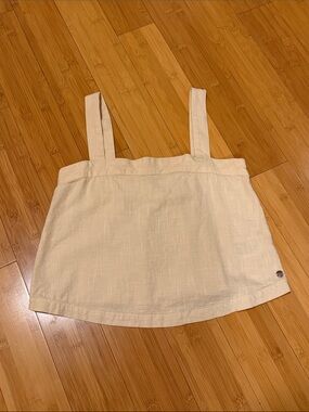 Roxy Cream Square Neck Tank Top Size Small